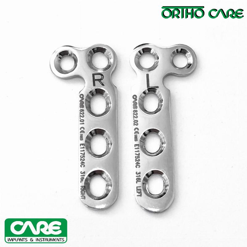 Пластина променева L подібна під гвинти Ø 2,7 мм - ліва